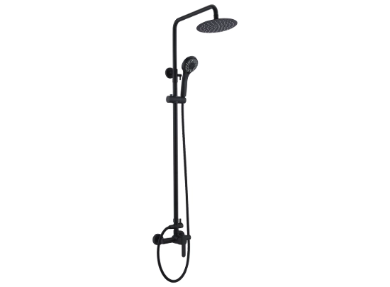 Ensemble de douche composé d'un mitigeur et d'une colonne de douche noir mat. Cet ensemble de barre de douche offre un design élégant. GARANTIE 5 ANS, LIVRAISON OFFERTE 5 à 6 Jours